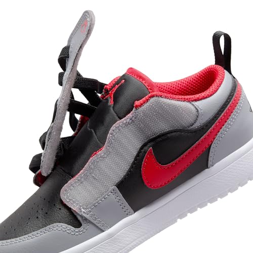Image of Jordan Little Kid's 1 Low Alt Black /Fire Red-Cement Grey (DR9748 060) - 13