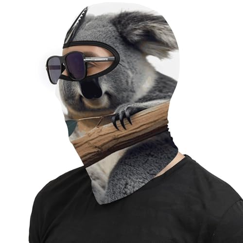 Pasamontañas para hombres y mujeres con estampado de koalas, máscara facial térmica para frío, equipo para motocicleta, máscara de esquí para invierno miniatura 4