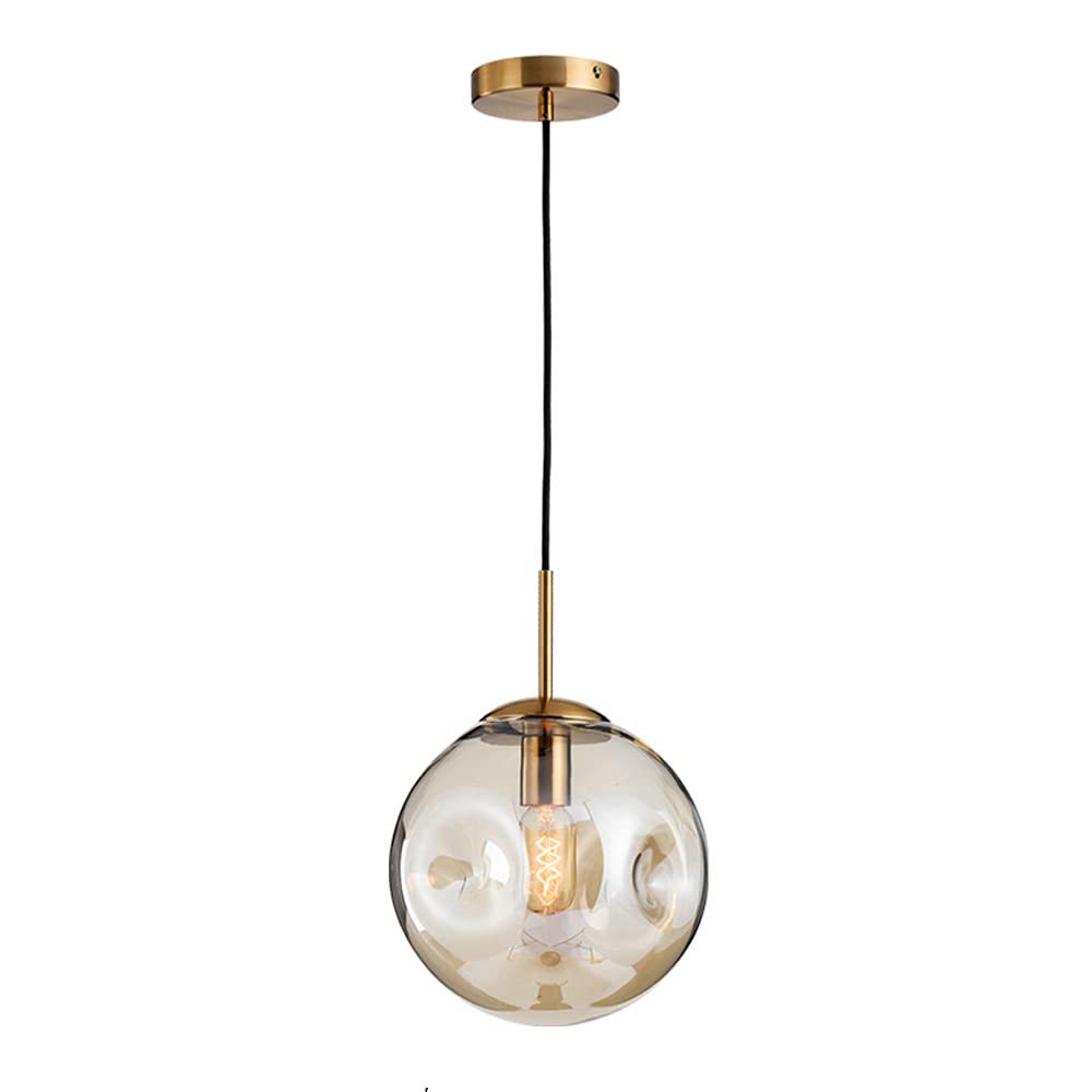 CSXSXAUO Glass Pendant Light Industrial Hanging Lamp Globe Kitchen Lighting Fixture Ceiling Lamps, Modern Suspended Lights for Bedroom Hallway Bar Restaurant Mini Chandeliers Star of