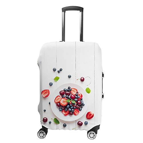 Housse de valise élastique CHEHONG blanche pour bagage de 45 à 81 cm