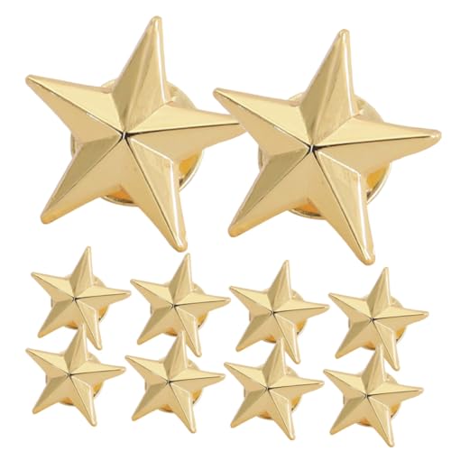Star brooches pin's métalliques lot de 10 pour motiver les élèves sans écran