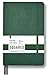 Minimalism Art, Classic Notebook Journal, A5 Size 5 X 8.3 inches, Green, Squared Grid Page, 192 Pages, Hard Cover, Fine PU Leather, Inner Pocket, Quality Paper-100gsm, Designed in San Francisco
