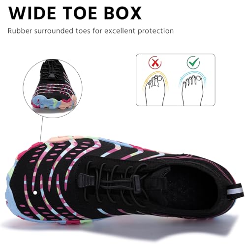 Image of EWUHA Barefoot Shoes Womens Mens Footwear for Walking Hiking with Wide Toe Box,Healthy & Non-Slip,Breathable Barefoot Vitality Water Shoes for Beach Pool Swim Outdoor (Unisex)