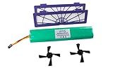 Hannets Hochwertigee Ersatzset kompatibel mit Neato Botvac Serie D und E I Neato Botvac Staubsaugroboter Zubehör I Batterie 3500 mAh Akku Saugroboter Ersatzakku 12V Set Nr. NBV-2HF-2S-Akku