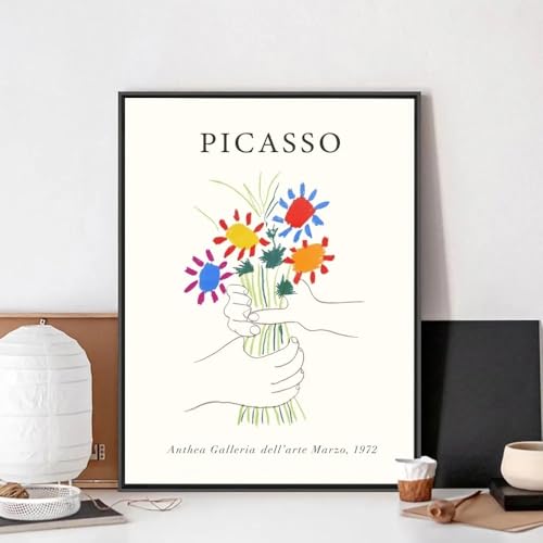Affiche Paix Bouquet Picasso - Toile Inspirante Harmonie Maison