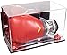 Better Display Cases Acrylic Catchers Glove Display Case with Mirror Case, Red Risers , Wall Mount and Mirror Base (A011/V16)