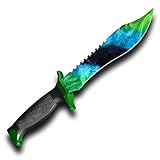FadeCase Bowie Gamma Doppler Phase 4 - Real CSGO Knife Skin Counter Strike Global Offensive Full Tang Fixed Blade with Blade Sheath