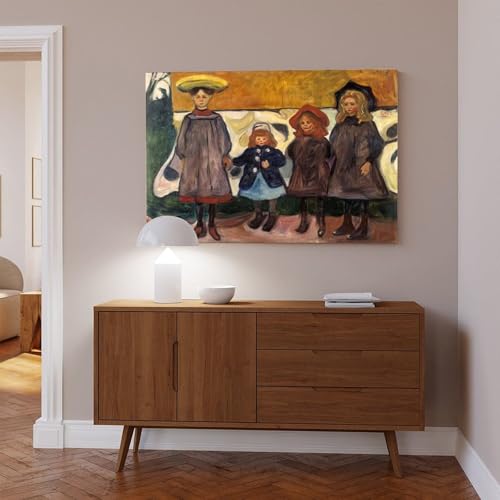 Four Girls in Asgardstrand Munch déco murale bureau sans vide - 7