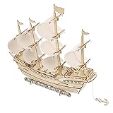 Toyvian 1ensemble Kit De Maquette De Bateau Puzzle De Voilier Lifelike pour Adultes Et Act...