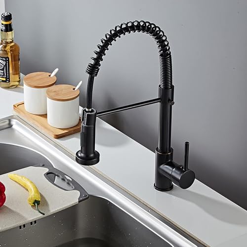 Robinet mitigeur pivotant cuisine moderne avec douchette extractible multi-usage chic - 6
