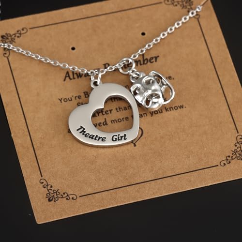 HUTIMY Actress Gifts for Women Young Female Theater Teacher Themed Jewelry Thespian Drama Necklace by HUTIMY - Used condition - Image 2