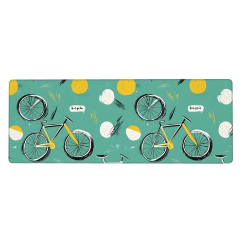 Tapis de souris pour jeu et travail avec motif vélo moderne