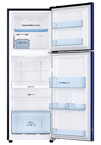 Image of Samsung 236L 2 Star Inverter Frost-Free Convertible 3 In 1 Double Door Refrigerator Appliance (RT28C3732HS /HL,Hydrangea Blue)