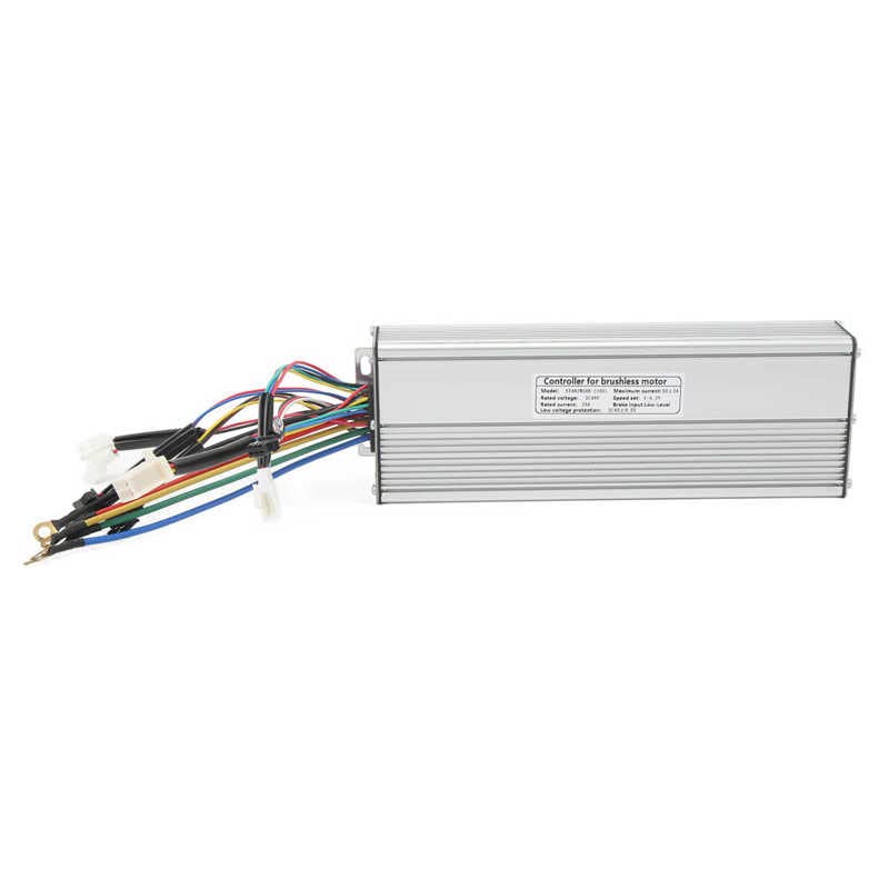 Regulador Patinete Electrico E Bike 48V 50A Controlador de motor sin escobillas Controlador de bicicleta eléctrica con conector Accesorios de scooter de bicicleta eléctrica Controlador Del Motor