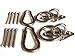 MHMYDZ 600 lb Capacity Premium Hammock Hooks Best Hanging Kit for Indoor Relaxation Set of Ceiling Hook Hanger, Spring Snap Hooks and Screws Durable Hammock Hooks Carabiners for Hammocks Indoor