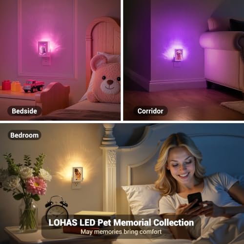JandCase 10-Color Dimmable Plug-In Photo Frame Night Light - image 7