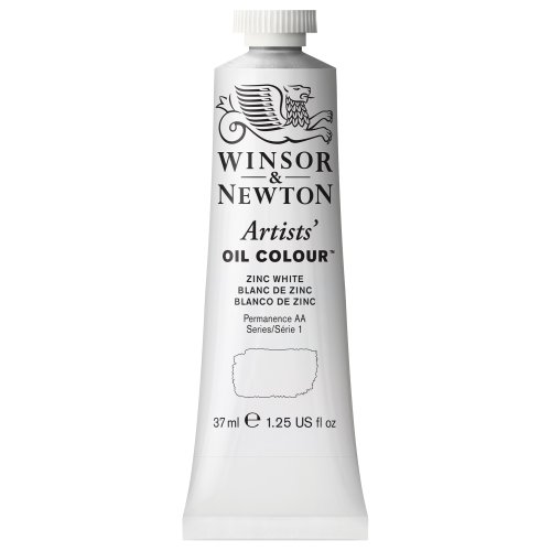 Winsor & Newton 1214748 Artists' Oil Color Paint, 37-ml Tube, Zinc White