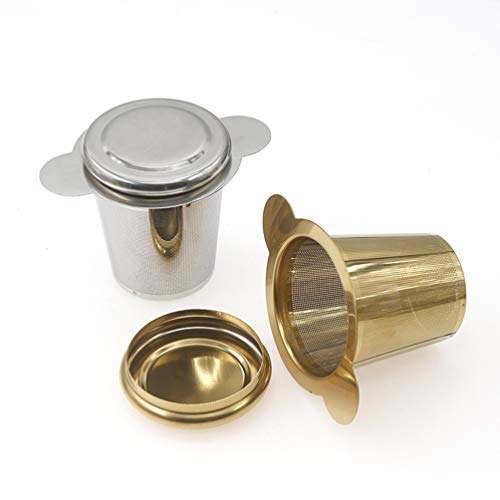 Infusor de chá de folhas de aço inoxidável UPKOCH infusor de chá de malha fina difusor de filtro de