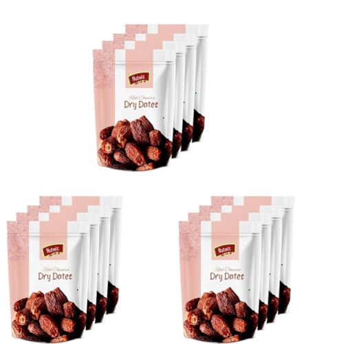 Image of Nutwiz Premium Dates (Dry Red Dates /Lal Chuara, 1000G), Fresh (Pack of 3)
