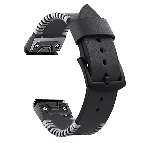 Bracelet montre Garmin Fenix 6 anti transpiration en toile souple de 22mm et 26mm