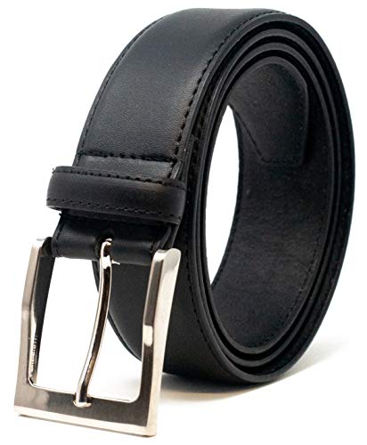 Ashford Ridge 38mm ceinture en cuir enduit - Noir 132cm - 142cm taille