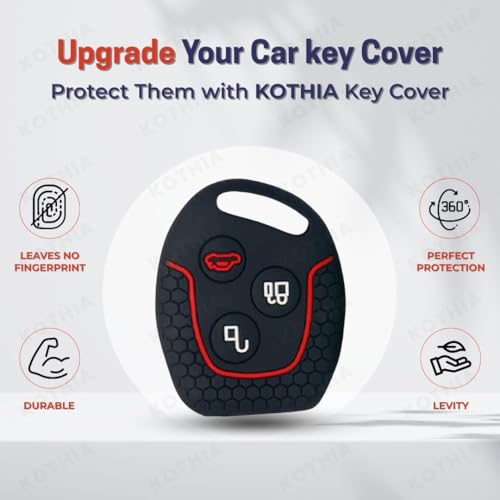 Image of Silicone Car Key Cover Fit for Ford Fiesta | Figo | Fusion