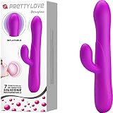 Pretty Love Douglas Vibratore gonfiabile a forma di coniglio Deep Rose Ø 3,7 x 24,9 cm