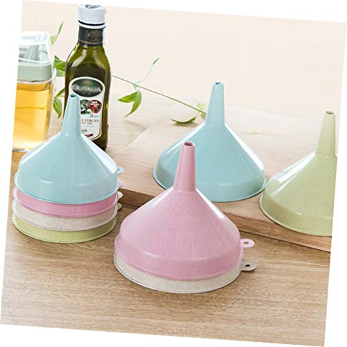 SHOWERORO Funil De Plástico Funil Dobrável Coador De Silicone Funil De Filtro De Plástico Funil De G