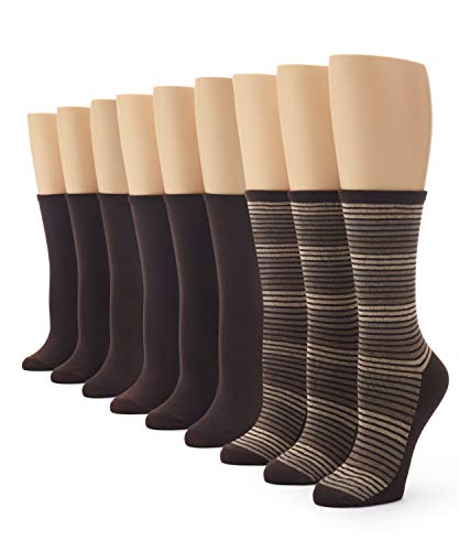 Image of No nonsense womens Flat Knit Crew Sock