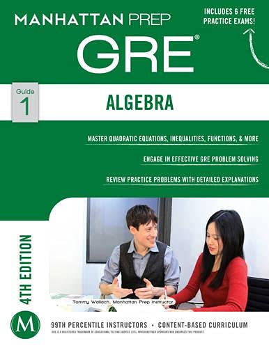 Algebra GRE Strategy Guide 1941234135 Book Cover