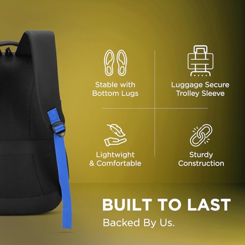 Image of Aristocrat Smash Formal Backpack 32 Liters With Laptop Compartment for Men & Women With Bottle Pocket Rain Cover Organiser Trolley Sleeve Padded Back & Shoulder Strap