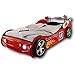 Produktbild Stella Trading ENERGY Autobett mit LED-Beleuchtung 90 x 200 cm - Aufregendes Auto Kinderbett für kleine Rennfahrer in Rot - 105 x 60 x 225 cm (B/H/T)