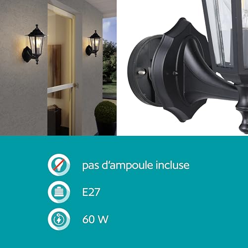 EGLO Applique murale extérieure Laterna 4, éclairage d’extérieur en fonte – vue 5