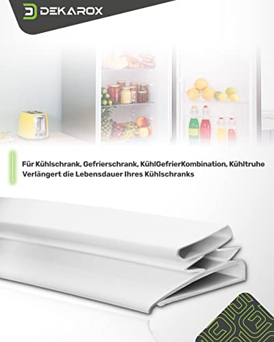 DEKAROX Türdichtung 2m Universal zum Selbstanfertigen für Kühlschrank Gefrierschrank KühlGefrierKombination Kühltruhe
