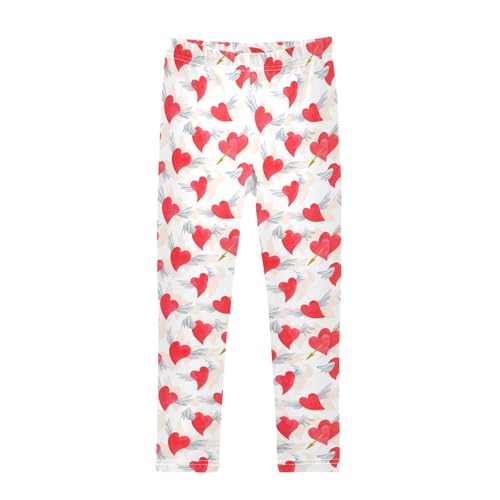 Girls Leggings Hand Drawn with Hearts Toddler Girls Clothes Leggings for Girls Toddler Girls Leggings 3-4T