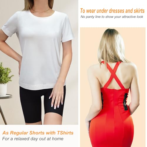Women's Slip Shorts for Under Dresses Anti Chafing High Waisted Seamless Smooth Shorts2