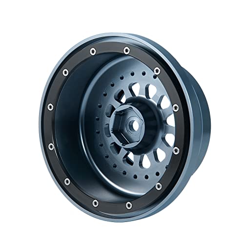 Axspeed 4Pcs Aluminium Beadlock Wheels 1:7 Rc Wheel Hubs Rims For Udr Unlimited Desert Racer Crawler Car Upgrade Parts #TOP6