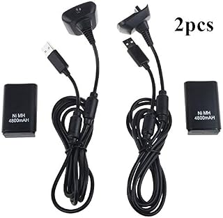 HISPD 2X Charger USB Cable for Xbox 360 Battery Pack Rechargeable Wireless Controller