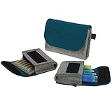 HOCHWERTIGE HOMÖOPATHISCHE TASCHENAPOTHEKE: Formschönes Globuli-Täschchen im Design einer Clutch | Globuli-Tasche von ebos - Made in Germany (Kempten im Allgäu)