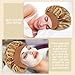 Lawie 8 Pack Colors Satin Lined Silky Sleeping Bonnets Shower Caps Curly Long Hair Protector Night Large Adjustable Wide Brim Band Sleep Hats Hair Wraps for Women Girls (Neutral Colors)