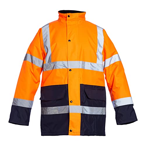Veste de sécurité haute visibilité isolante pour travailler au chaud et visible en hiver
