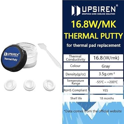UTP-X Ultra 16.8w/mk Thermal Putty for VGA GPU IC Processor Rapid Cooling Thermal Pad Replacement Heat Blocking Putty