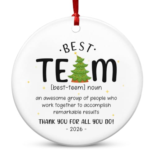 TEEZWONDER Team Gifts for Employees Coworkers - Christmas Ornaments 2026