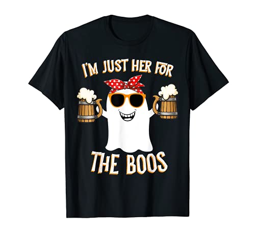 CUTE I'm just here for the boos funny halloween women T-Shirt