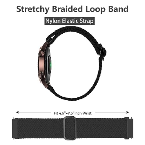 Armband Nylon für Realme Watch 3/3 Pro/Watch 2/2 Pro/Watch S/S Pro, 22mm Sport Armbänder Uhrenarmband, Ersatzarmband für Xiaomi Watch S3/Watch S2/Watch S1/S1 Active/Mi Watch – Bild 3