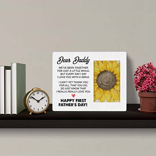 HOIJAUMAI Dear Daddy First Father's Day Wooden Frame #TOP13