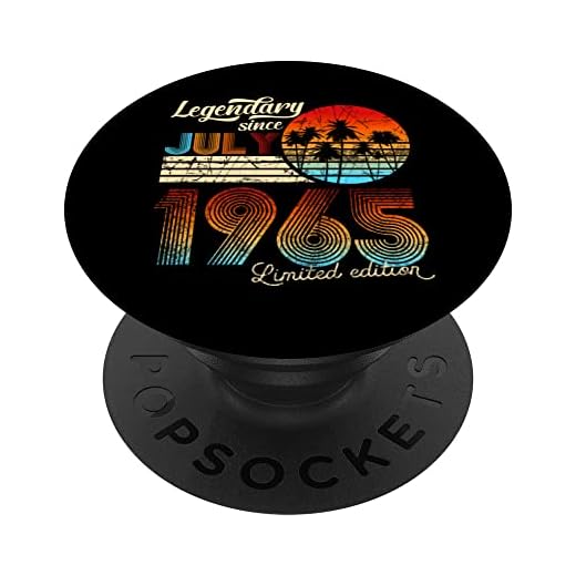 Legendario De Cumpleaños Desde Julio De 1965 Regalo PopSockets PopGrip Intercambiable