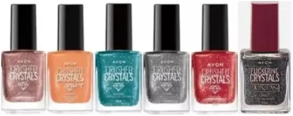 Esmalte Avon Crushed Crystals 10ml - Escolha a sua cor (PRETO)