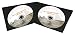 Produktbild 50x Doppel CD Slim Case 2-fach Doppel-CD Hüllen aus PP Schwarz, Soft Slimcase 2er CD Leerhüllen mit Außenfolie für Papier-Einleger