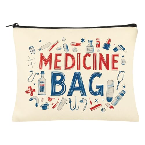Bolsa de Medicamentos, Neceser de Viaje Portátil con Cremallera, Organizador de Almacenamiento de Medicinas para Hombres y Mujeres (Estilo 2)